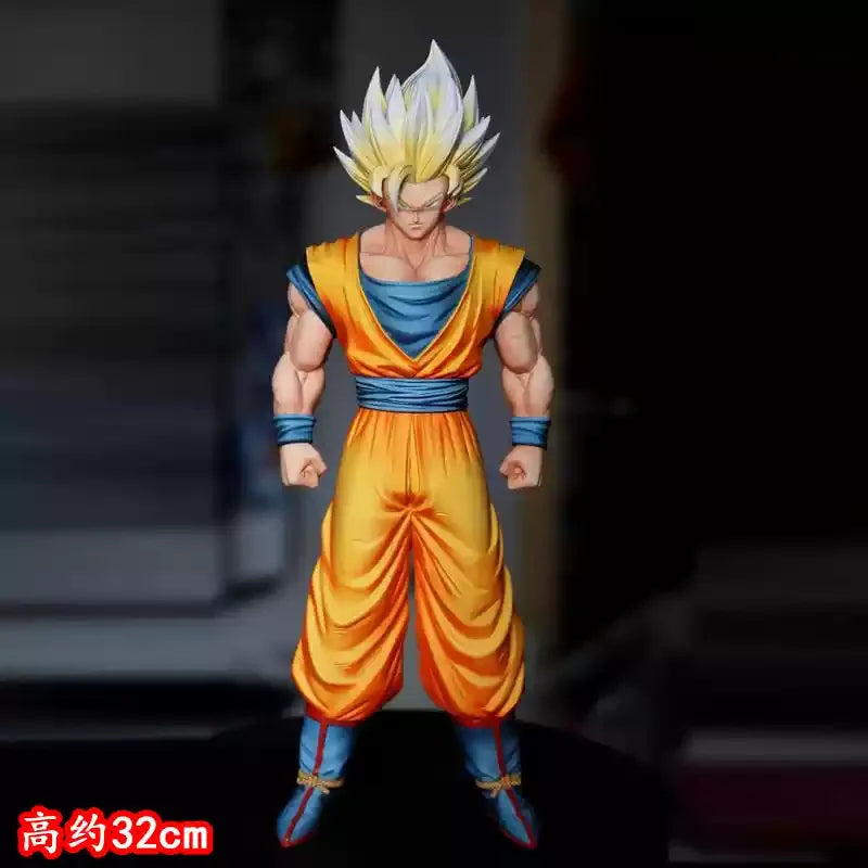 In Stock Hy Dragon Ball Son Goku Ssj1 Figure Super Saiyan Goku Action Figures Ssj2 32cm Pvc Statue Collection Model Toy Gift