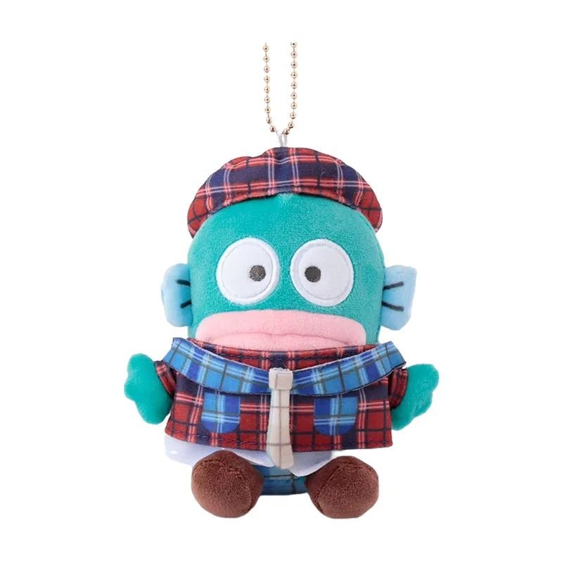 Kawaii Sanrio My Melody Wish Me Mell Plush Toys Cartoon Keychain Kuromi Hello Kitty Backpack Pendant Decoration Birthday Gifts