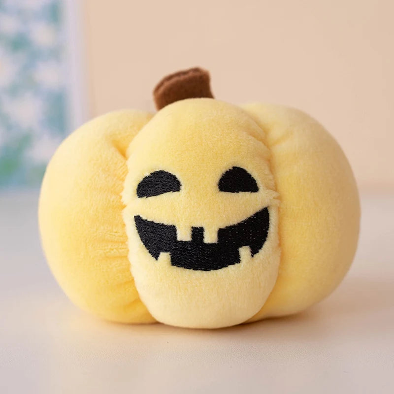 10cm Halloween Pumpkin Plush Toy Glow-in-the-dark Pumpkin Plushie Pendant Christmas Gift Home Decor