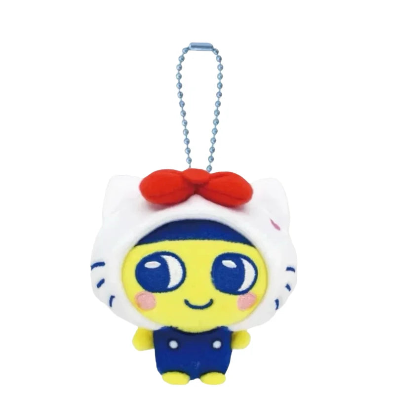10cm NEW Tamagotchi Plush doll Keychain Kawaii Key Ring Sanrios Memetchi Melody Kuromi  Anime Mimitchi Bag Pendant Toys Gift