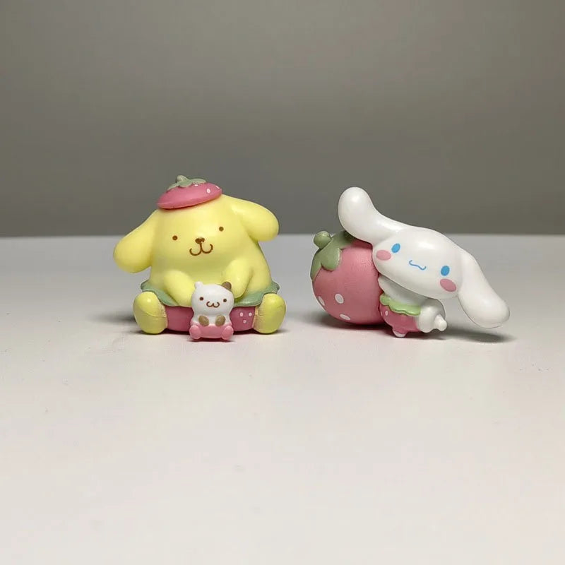 Sanrio Kawaii Marroncream Hello Kitty Doll Ornament Little Twin Stars Cinnamoroll Diy Decoration Girl Holiday Gift Peripheral