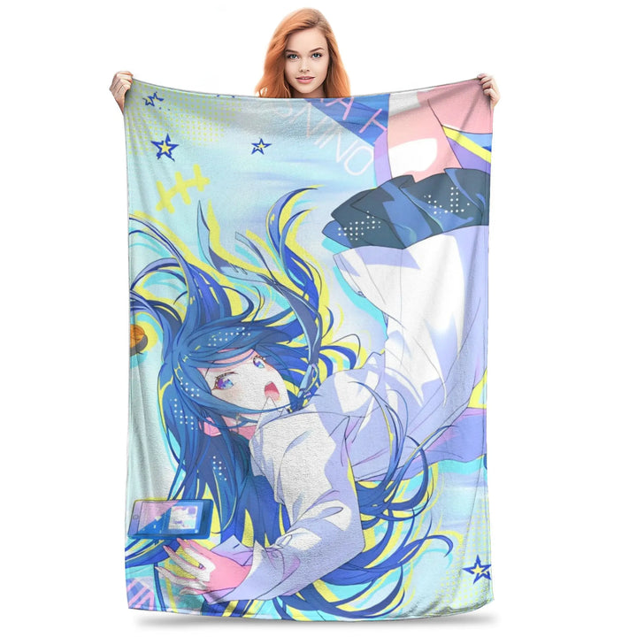 Project Sekai Fleece Blankets  Awesome Throw Blankets for Home Hotel Sofa  125*100cm Quilt