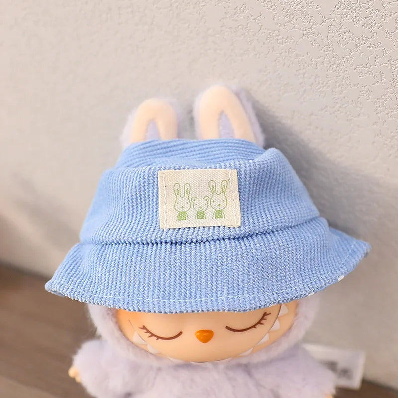 Labubu Doll Hat 15/17cm Plush Doll'S Accessories Sitting Party Labubu I II Idol Dolls Hat