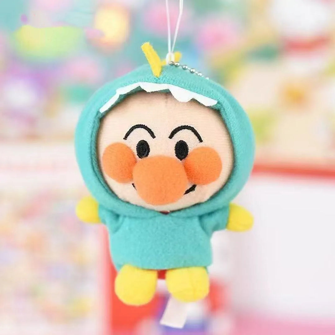 Kawaii Anime Anpanman Baikinman Plush Toys Keychain Museum Costume Dinosaur Series cute  Baikinman Accessories Backpack Pendant