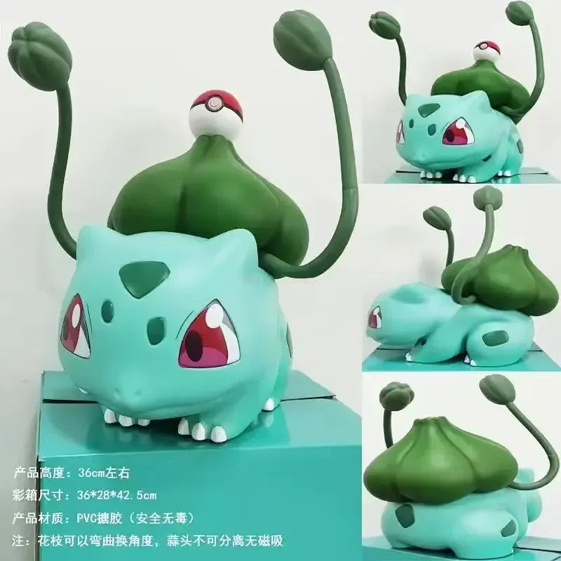 Pokemon 1:1 Large Figure Charmander Eevee Ibrahimovic Porkby Squirtle Raichu Model Doll Ornament Figurine Toy Surprise Gifts