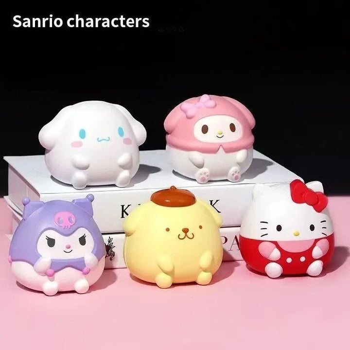 Kawaii Melody Decompression Sanrio Kuromi Cinnamoroll Stress Relief Squishy Anime Cartoon Children's Hand Pinch Toy Healing Gift