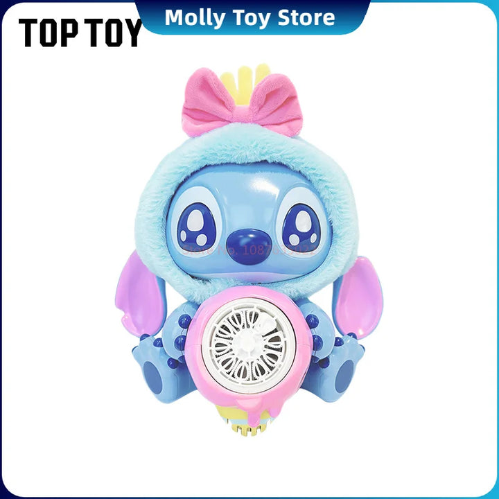 Genuine Lilo & Stitch Bubble Gun Kids Toy Bubbles Machine Automatic Soap Blower With Light Outdoor Games Kid Birthday Gift