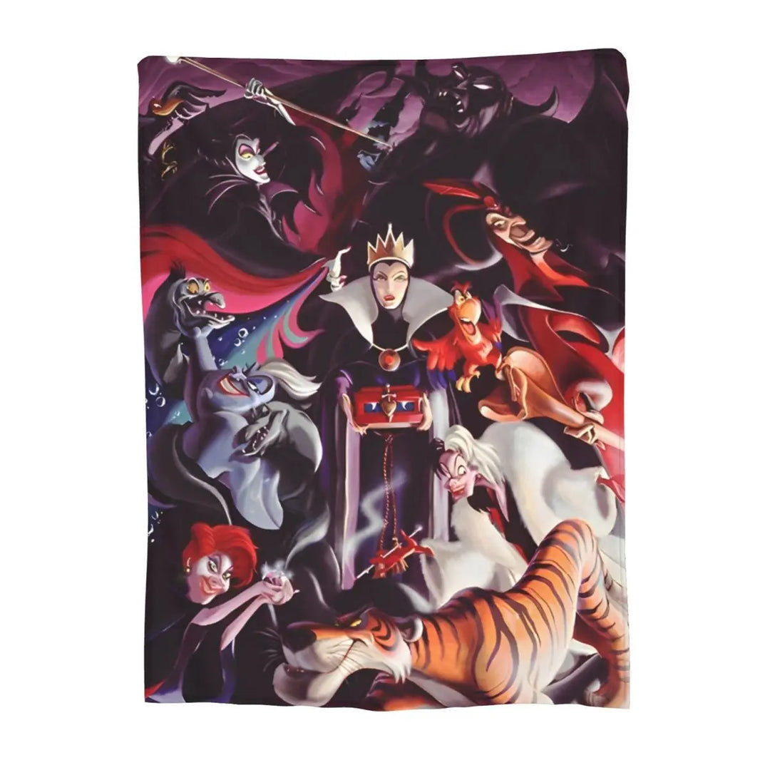 Evil Queen Blanket Coral Fleece Plush Textile Decor Villains Portable Soft Throw Blanket for Home Car Rug Piece