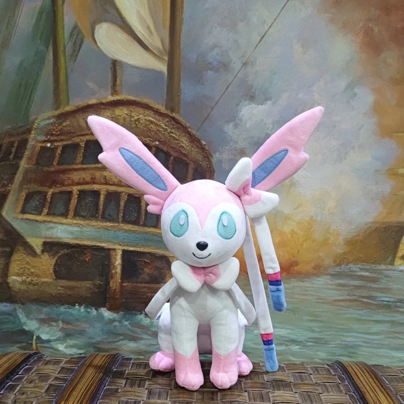 30/50cm Vaporeon Pokemon Sylveon Large Plush Toys Nime Doll Cute Ornament Stuffed Plushie Pillow Pokémon Gift for Children