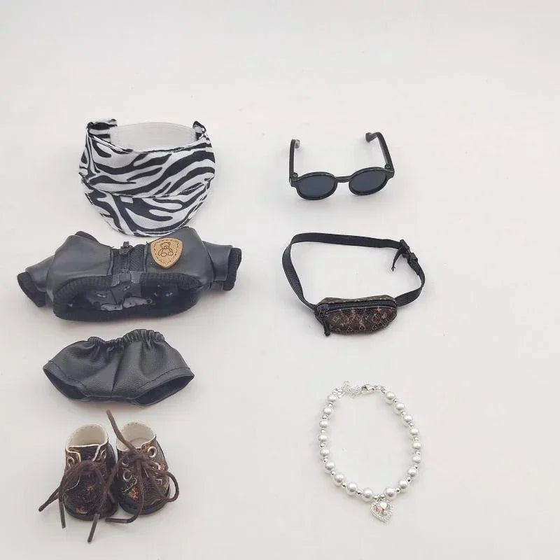 For Labubu Doll Clothing Fashionable High-end Design Unique Handmade Trendy Exquisite Accessories Clothing Matching Niche Suit