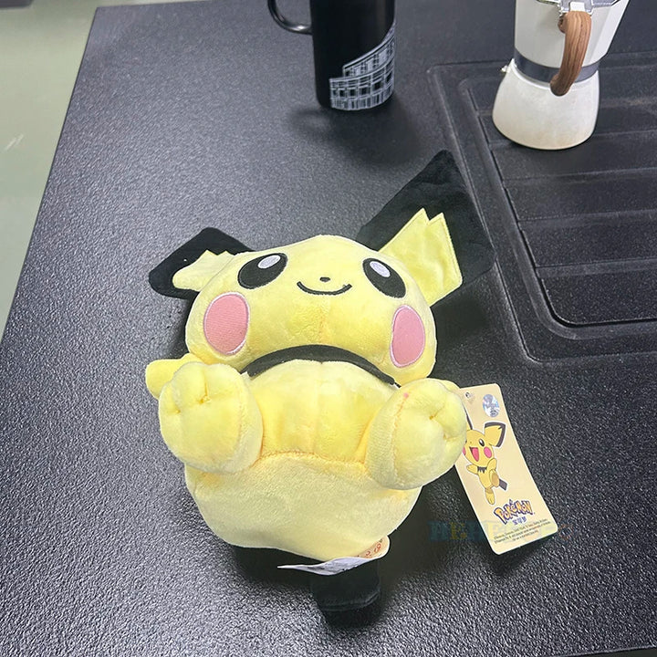 20cm Kawaii Original Pichu Pikachu Plush Doll Pokemon Peluche Stuffed Toy Elf Ornaments Gift for Kids