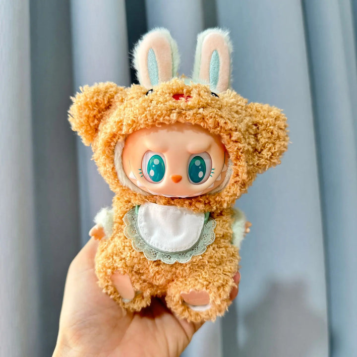 Cute Mini Plush Doll'S Clothes Outfit Accessories Korea Kpop Exo Labubu I II Idol Dolls Jumpsuit Sitting Party Clothing
