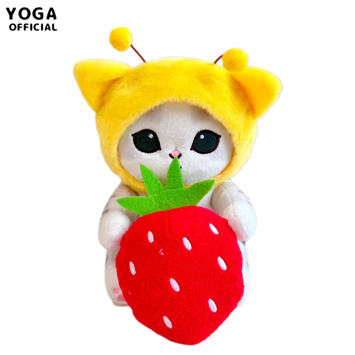 Kawaii Japanese Cartoon Mofusand Shark Cat Cos Bee Series Plush Toy Creative Soft Stuffed Doll Children Girls Boys Birthday Gift