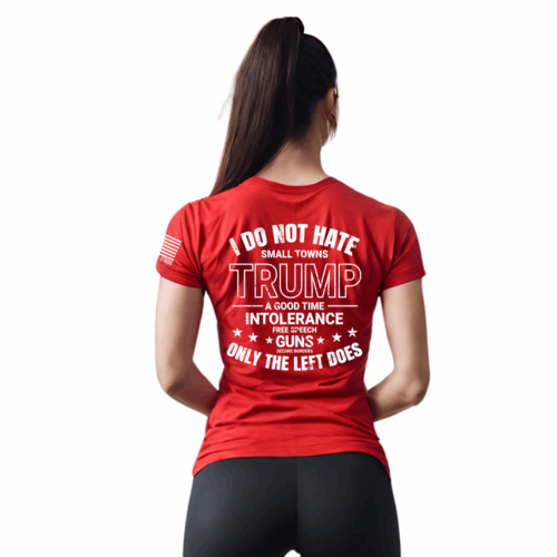 Women Cotton Trump T-Shirt with Bold Slogan