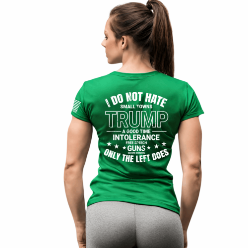 Women Cotton Trump T-Shirt with Bold Slogan