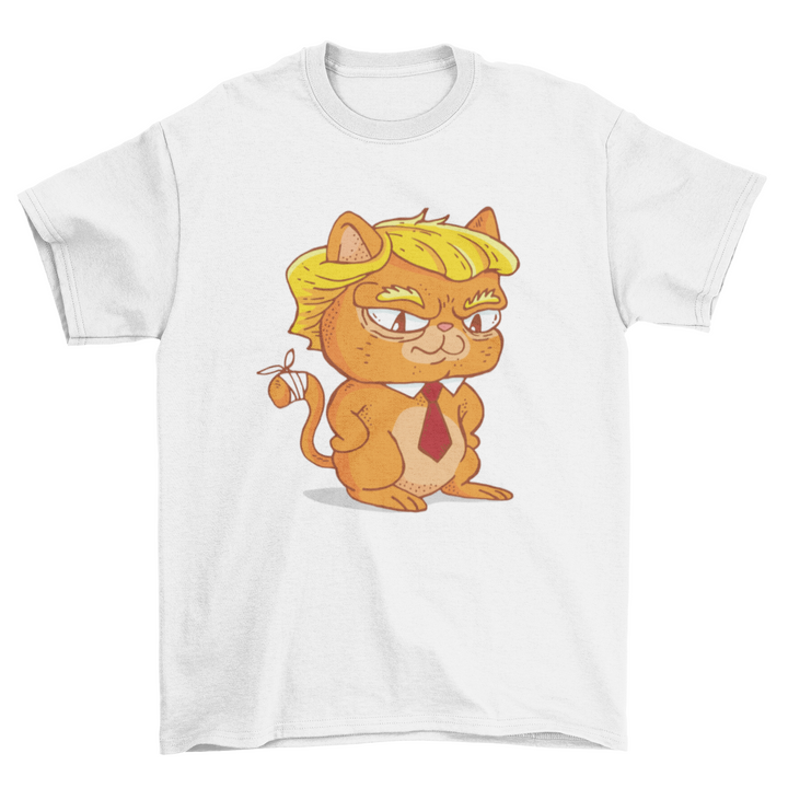 Trump cat cartoon t-shirt