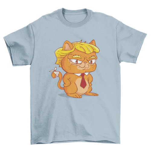 Trump cat cartoon t-shirt