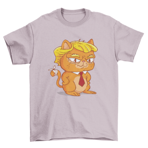 Trump cat cartoon t-shirt