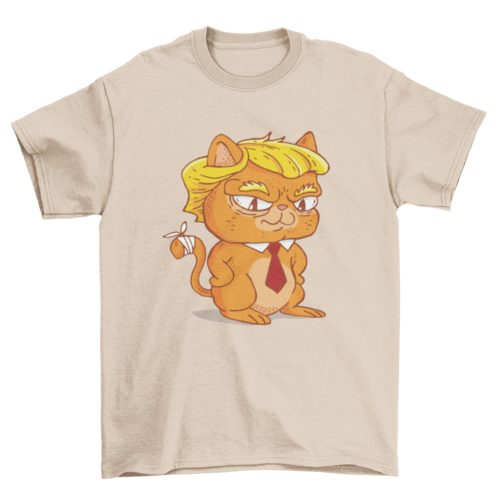 Trump cat cartoon t-shirt