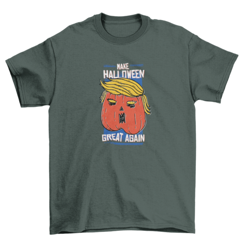 Trumpkin Halloween Pumpkin T-shirt Design