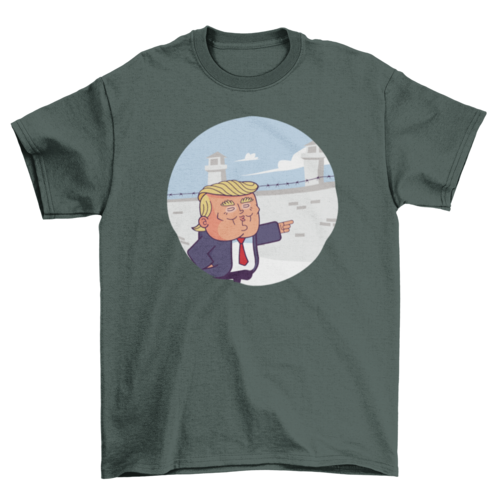 donald trump wall t-shirt design