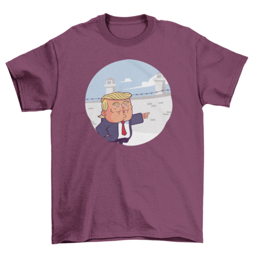 donald trump wall t-shirt design