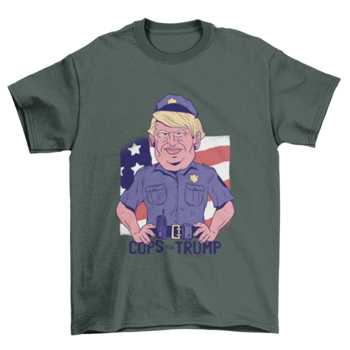 Cops for trump t-shirt