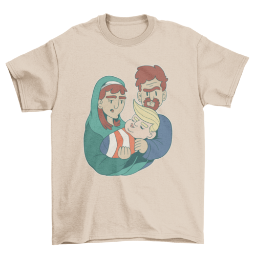 Baby Trump Cartoon T-shirt Design
