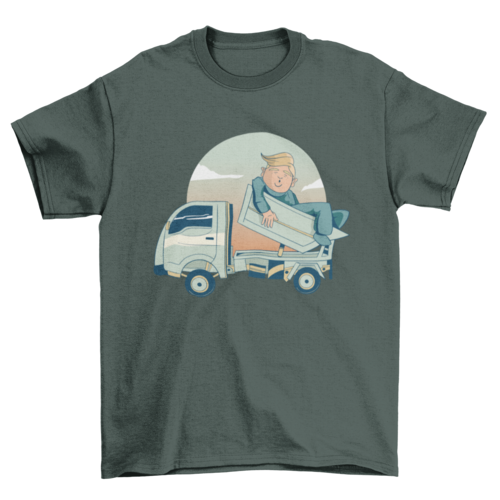 Trump truck t-shirt design