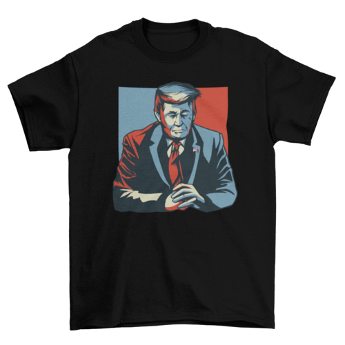 Donald Trump eyes closed t-shirt