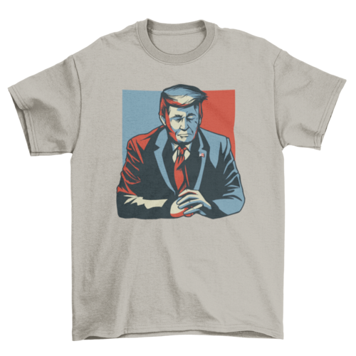 Donald Trump eyes closed t-shirt