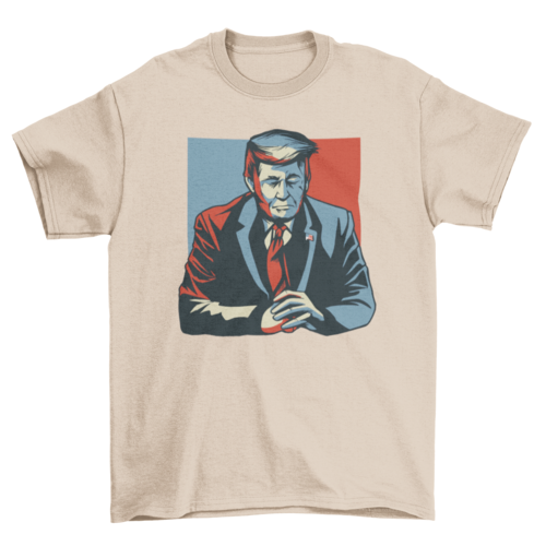 Donald Trump eyes closed t-shirt