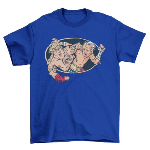 Trump biden wrestling t-shirt design