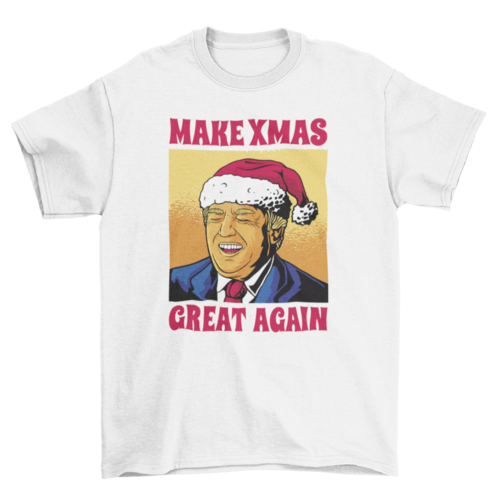 Christmas trump santa claus t-shirt