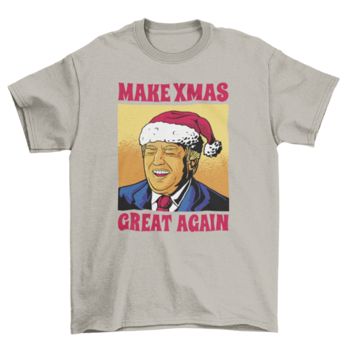 Christmas trump santa claus t-shirt