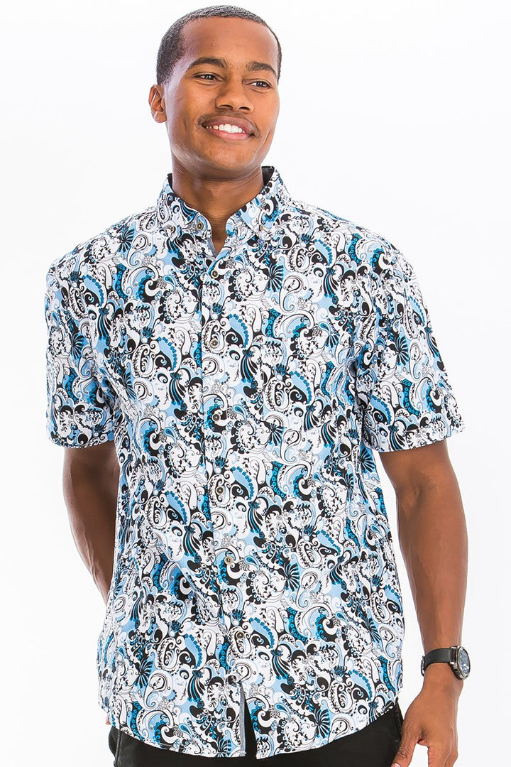 HAWAIIANISCHES BUTTON-DOWN-HEMD