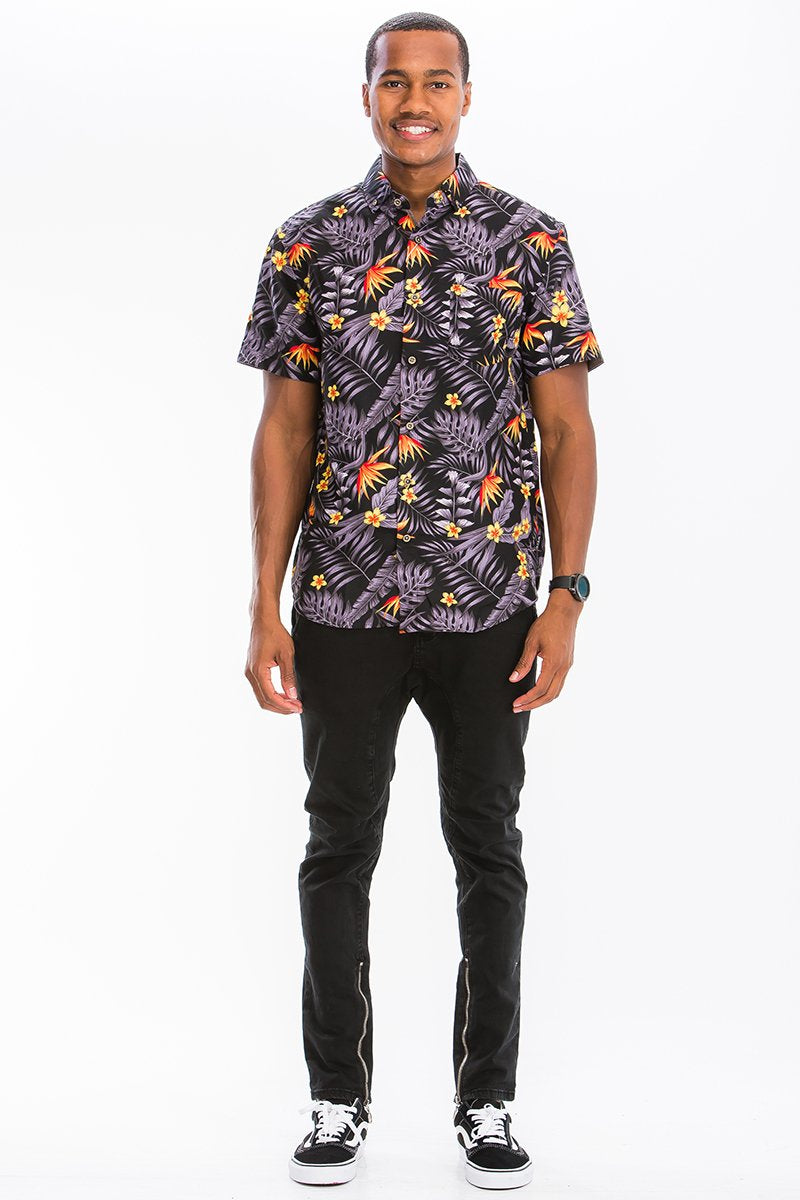 HAWAIIANISCHES BUTTON-DOWN-HEMD