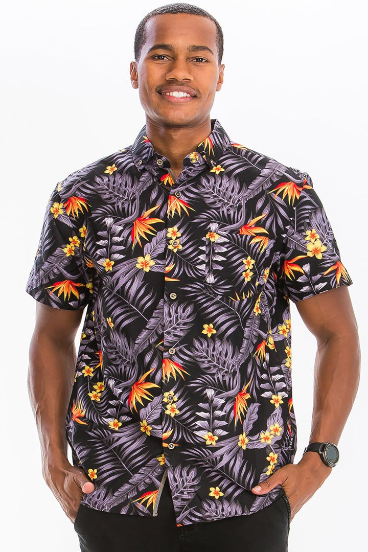 HAWAIIANISCHES BUTTON-DOWN-HEMD