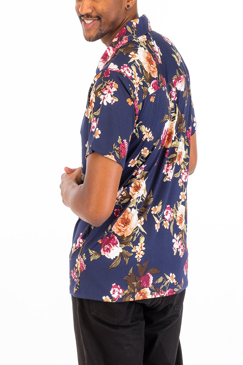 Riviera Floral Button Up