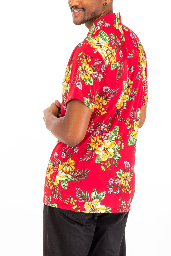 Tahiti Floral Button Up