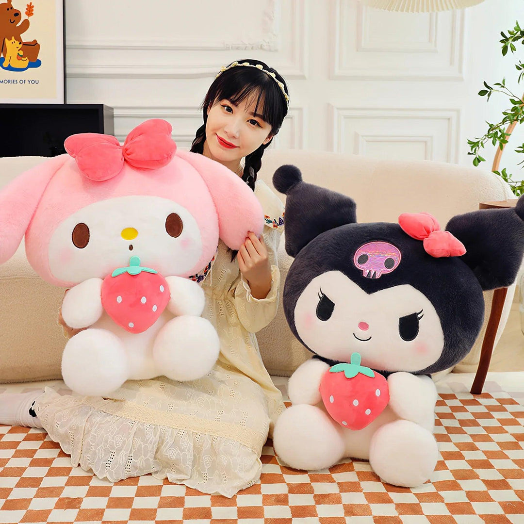 Adorable & Duo: 60cm Kuromi & Melody Plush Set - Brand My Case