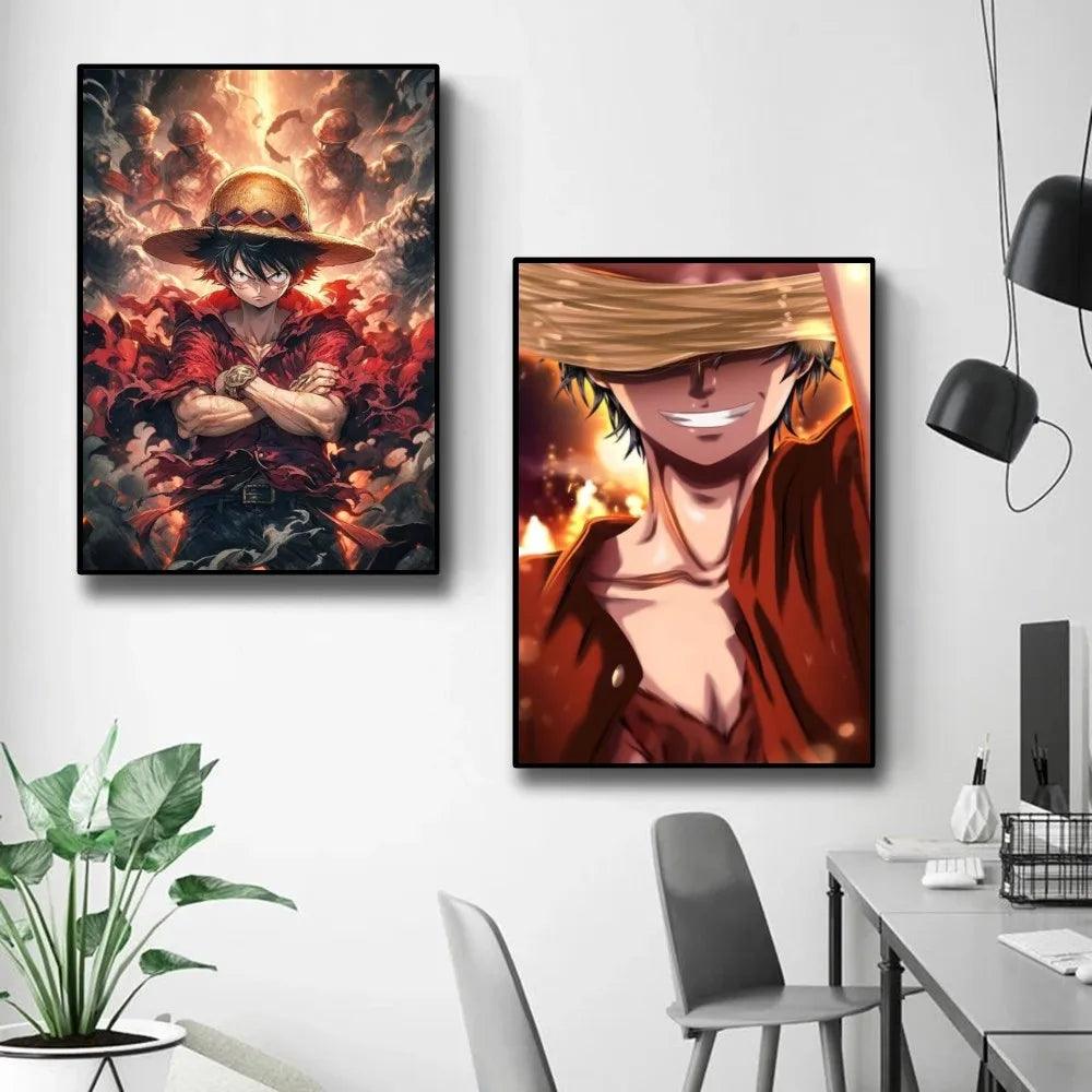 Aesthetic ONE PIECE Anime Monkey D Luffy Premium Poster - Brand My Case