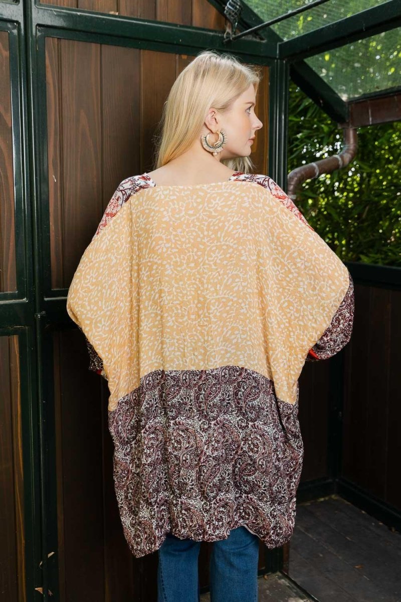 Airy Kimono With Playful Pattern - Brand My Case