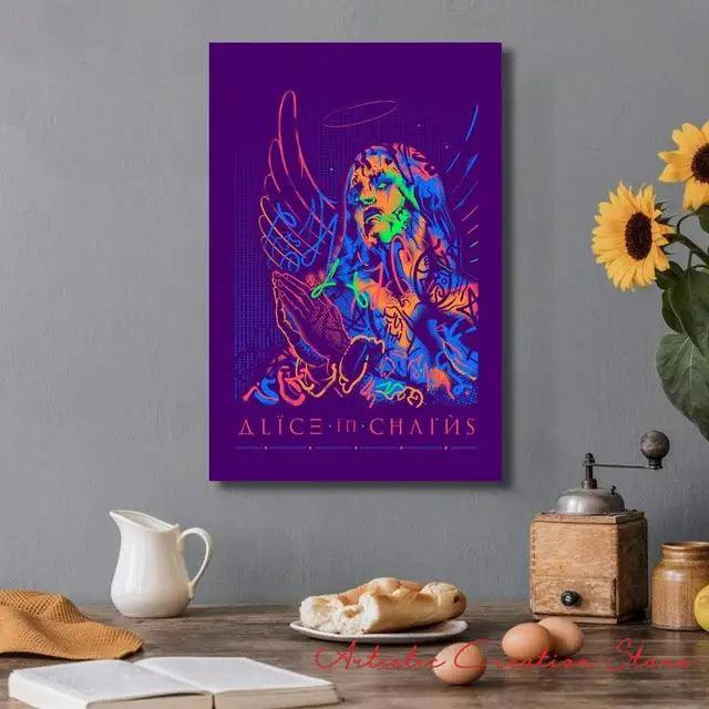 Alice In Chains Canvas Print - Iconic Music Band Art for Contemporary Home Decor - Brand My Case