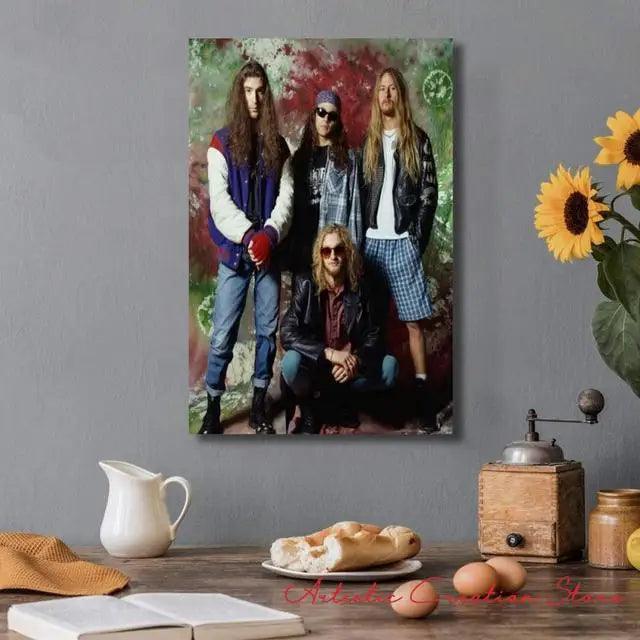 Alice In Chains Canvas Print - Iconic Music Band Art for Contemporary Home Decor - Brand My Case