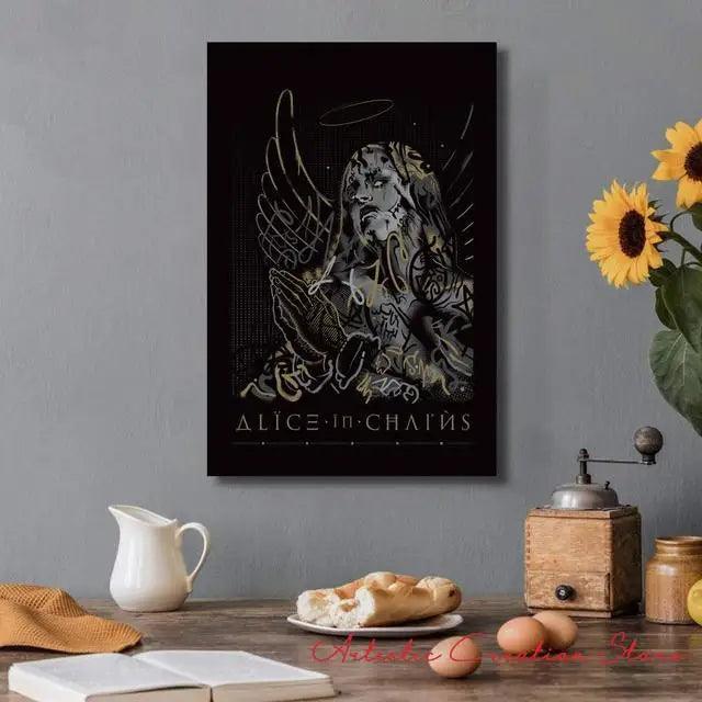 Alice In Chains Canvas Print - Iconic Music Band Art for Contemporary Home Decor - Brand My Case