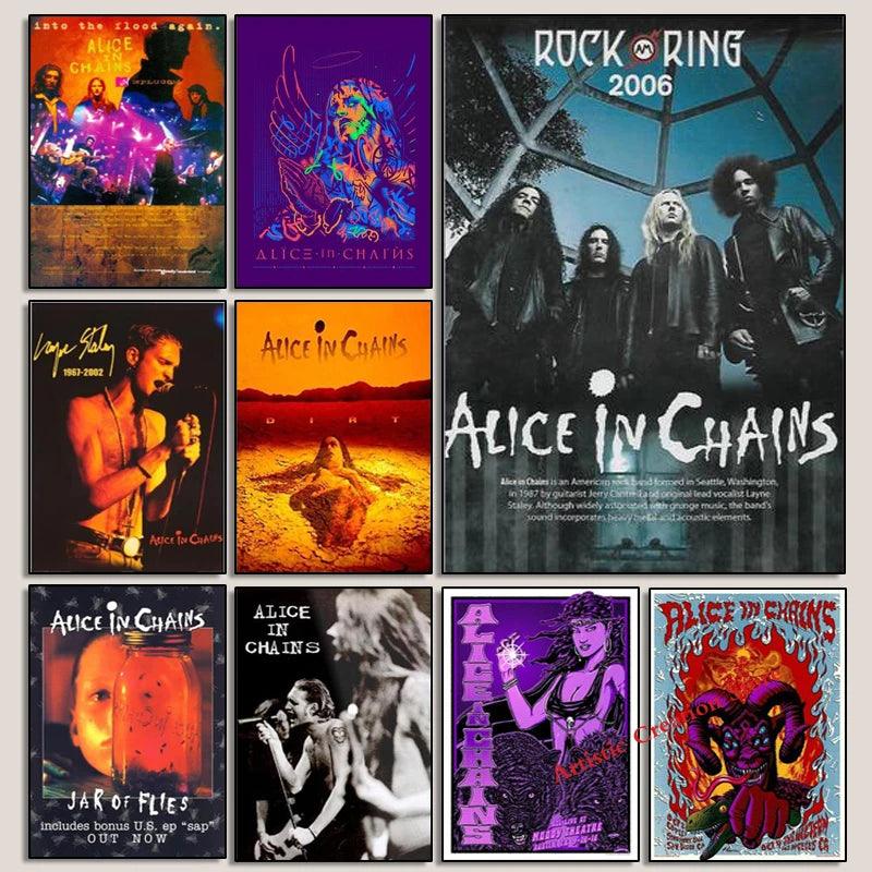 Alice In Chains Canvas Print - Iconic Music Band Art for Contemporary Home Decor - Brand My Case