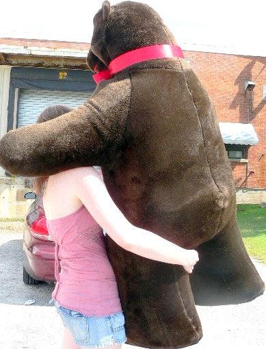 American Made Giant Stuffed Brown Bear 5 Feet Tall 3 Feet Wide Soft - Brand My Case