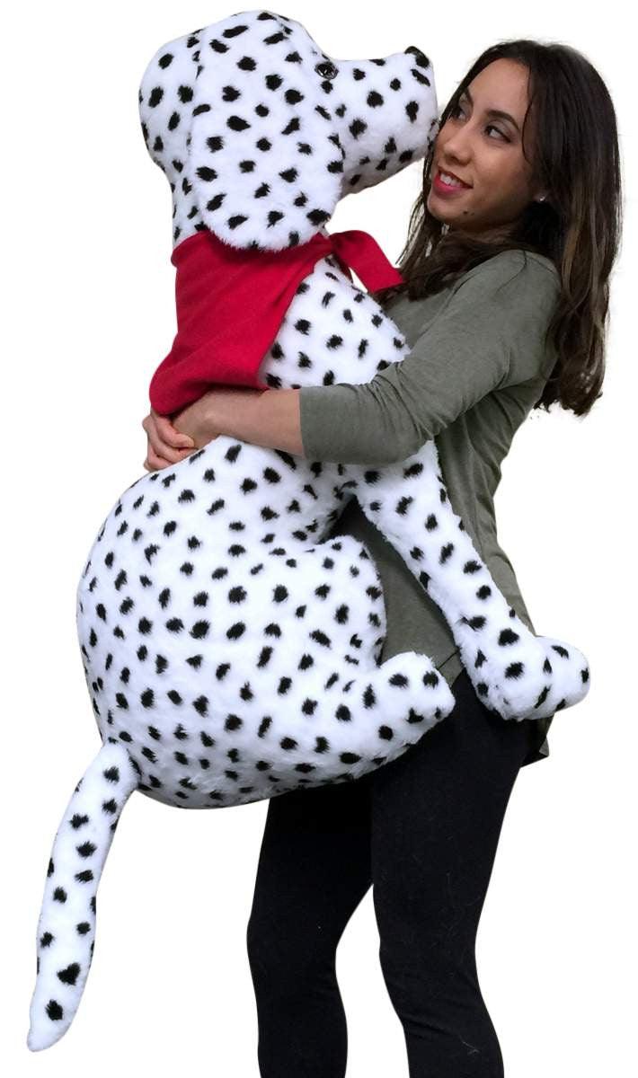 American Made Giant Stuffed Dalmatian 36 Inch Soft Big Plush Fire Dog - Brand My Case