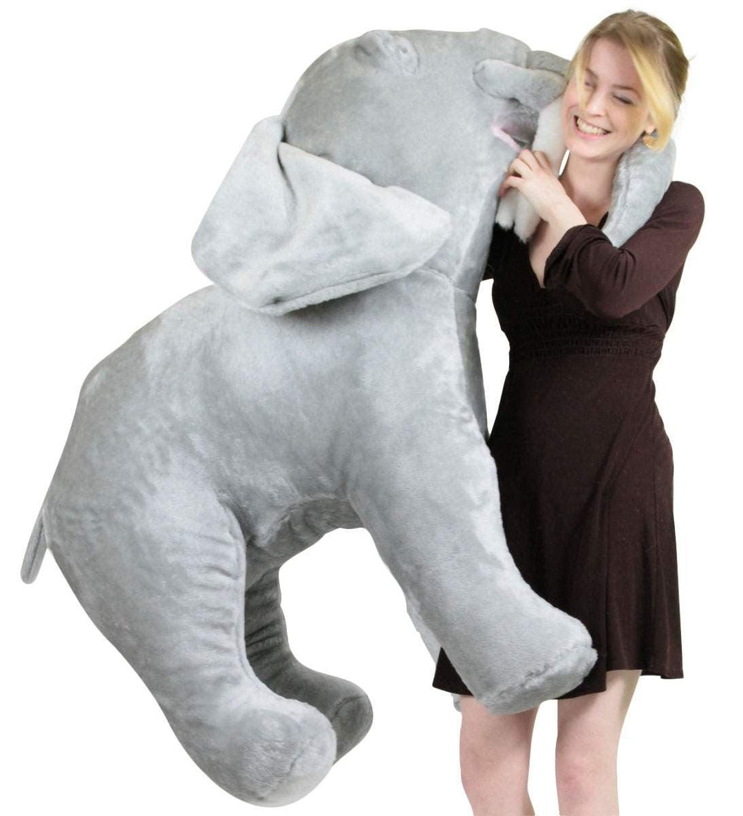 American Made Giant Stuffed Elephant 48 Inch Soft Big Plush Realistic - Brand My Case
